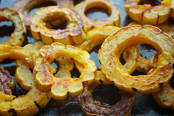 Sweet & Sour Roasted Delicata Squash // shutterbean