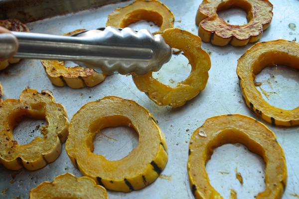 Sweet & Sour Roasted Delicata Squash // shutterbean