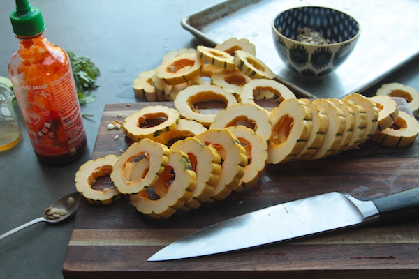 Sweet & Sour Roasted Delicata Squash // shutterbean