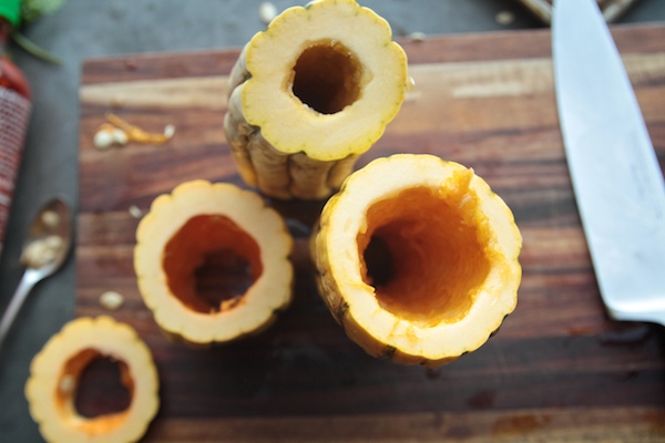 Sweet & Sour Roasted Delicata Squash // shutterbean