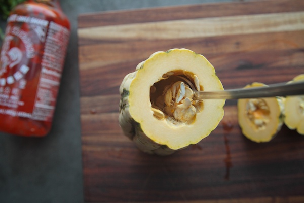 Sweet & Sour Roasted Delicata Squash // shutterbean