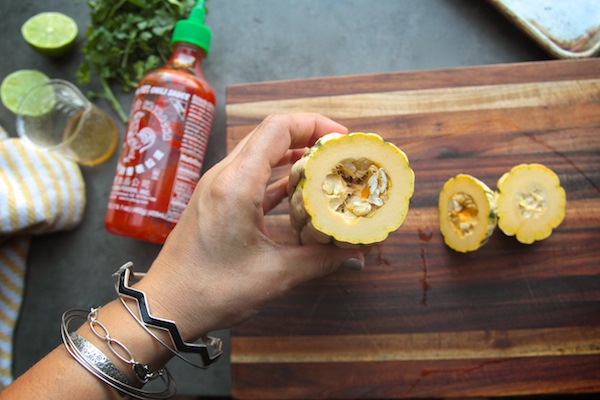 Sweet & Sour Roasted Delicata Squash // shutterbean