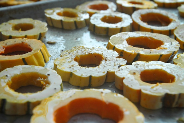 Sweet & Sour Roasted Delicata Squash // shutterbean