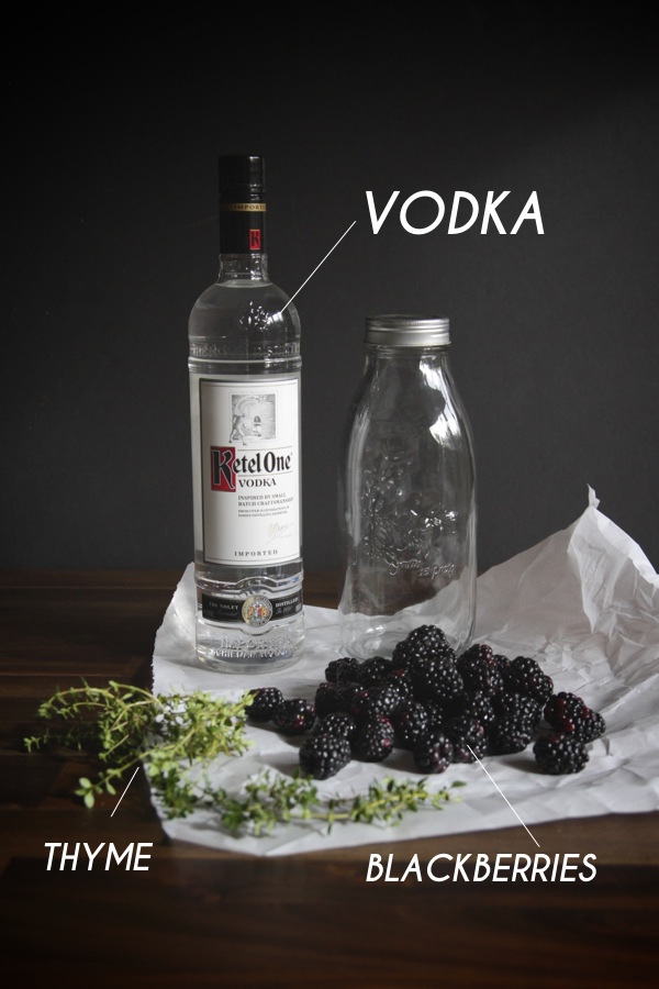 Blackberry Thyme Infused Vodka // shutterbean