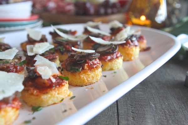 Mushroom Polenta Bites // shutterbean