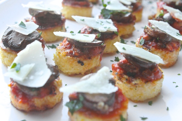 Mushroom Polenta Bites // shutterbean