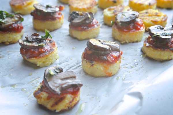 Mushroom Polenta Bites // shutterbean