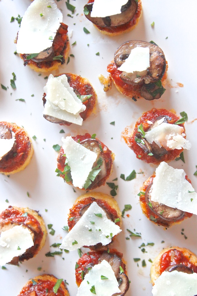 Mushroom Polenta Bites // shutterbean