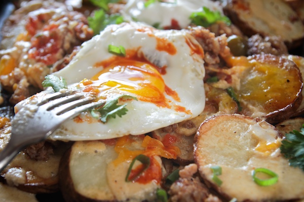 Roasted Potato Breakfast Nachos // shutterbean