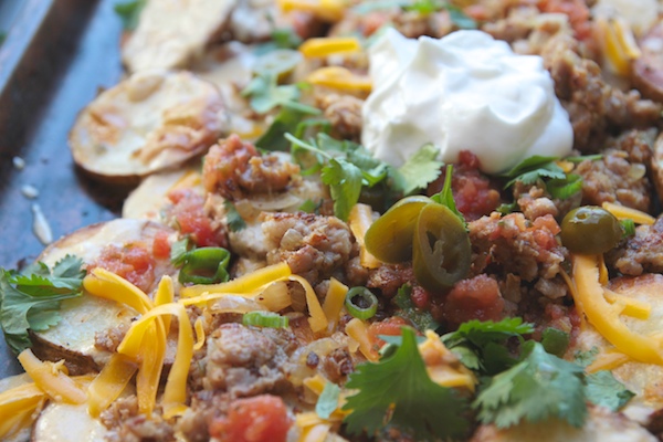 Roasted Potato Breakfast Nachos // shutterbean