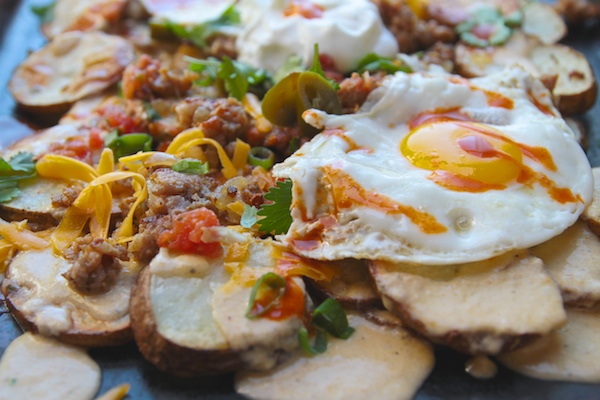 Roasted Potato Breakfast Nachos // shutterbean