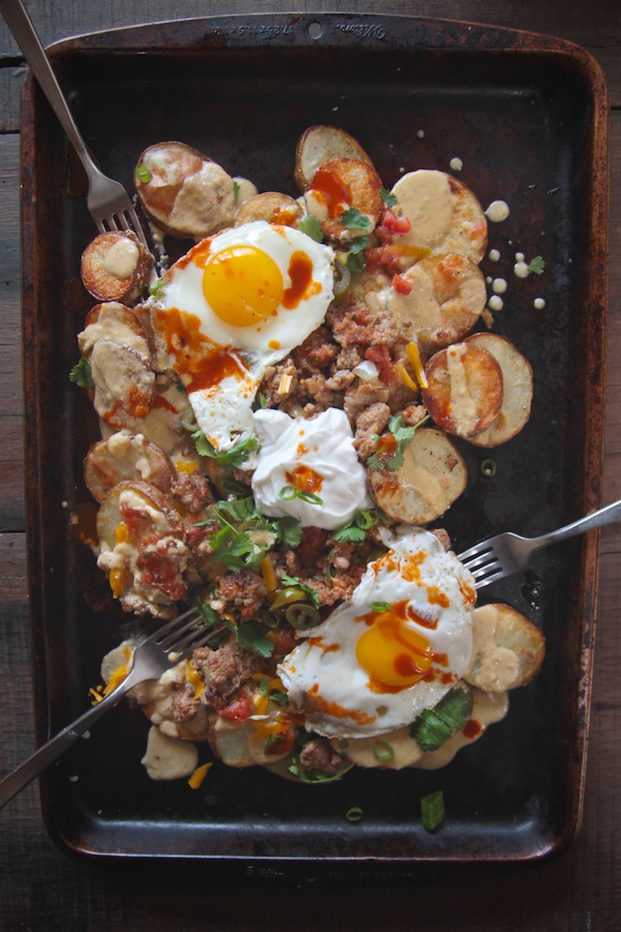 Roasted Potato Breakfast Nachos // shutterbean