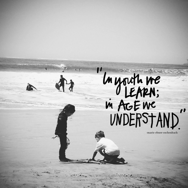 In youth we learn // shutterbean