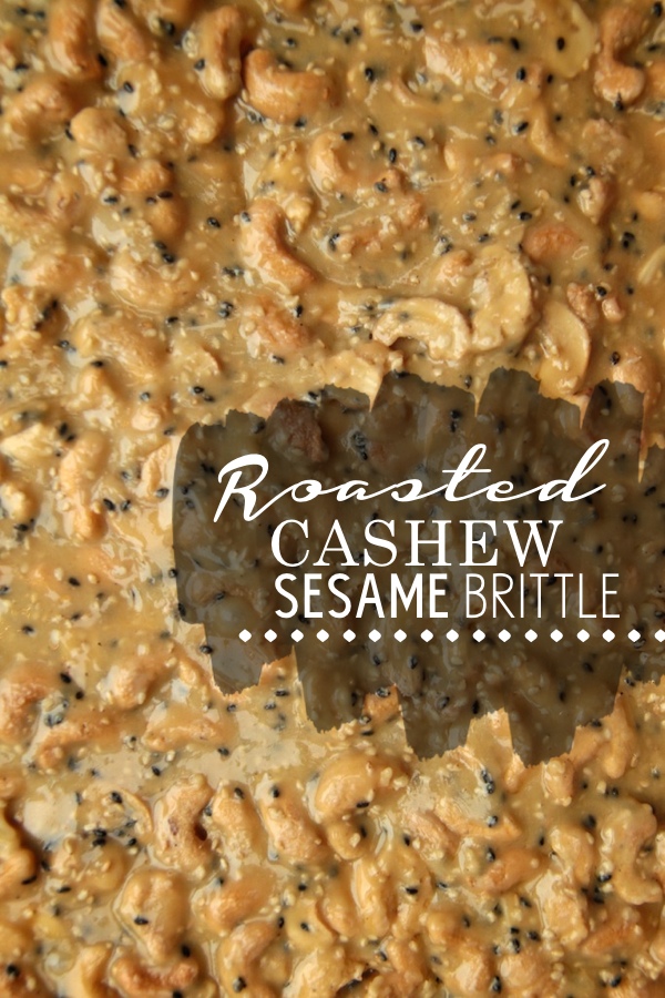 Roasted Cashew Sesame Brittle
