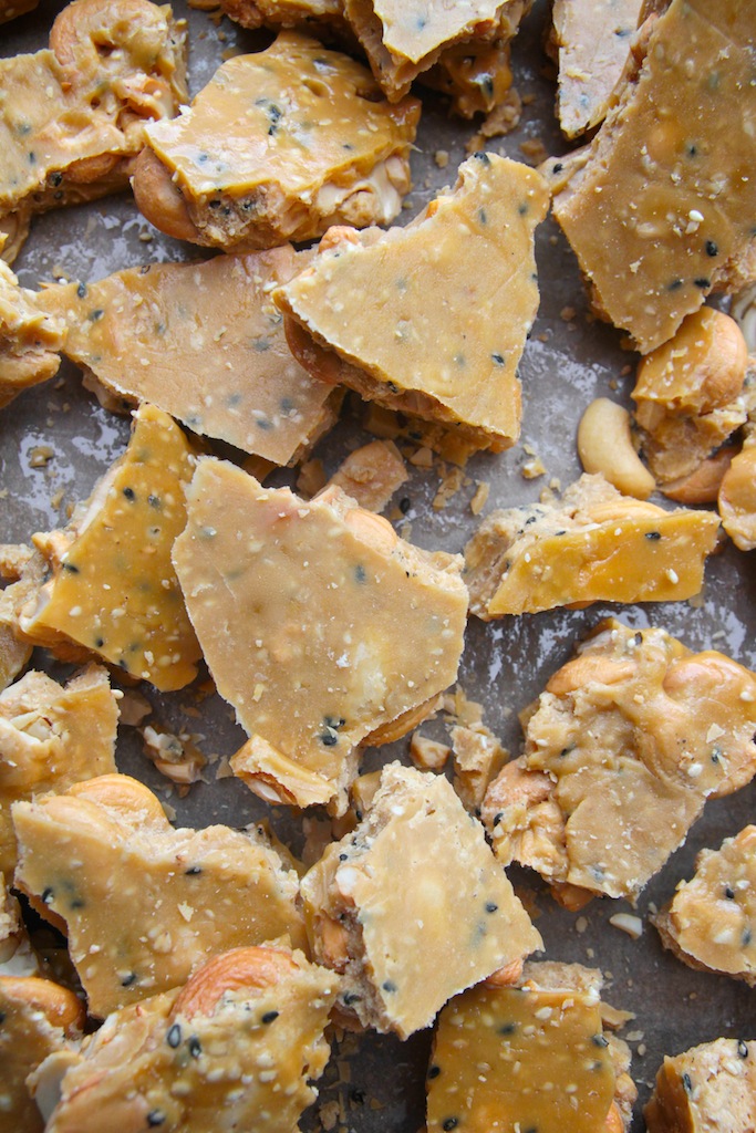 Roasted Cashew & Sesame Brittle // shutterbean