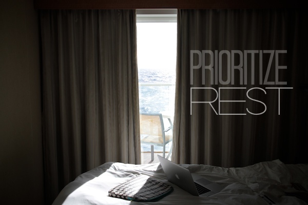 Prioritize Rest // shutterbean