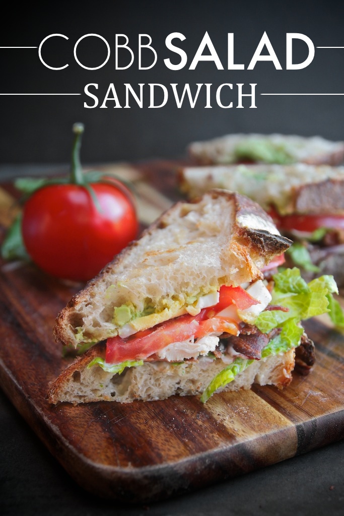 Make your favorite salad into a sandwich with this Cobb Salad Sandwich recipe on Shutterbean.com