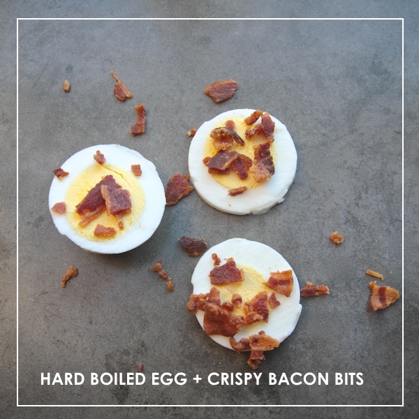 Hard-Boiled Egg + Crispy Bacon Bits