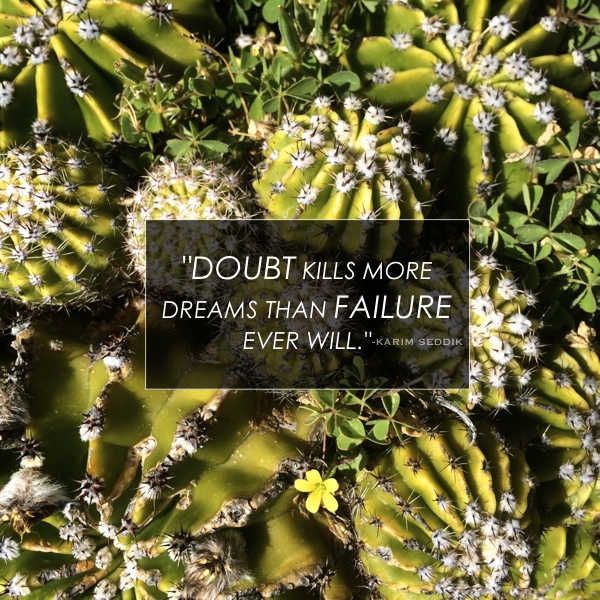 Doubt kills more dreams // shutterbean