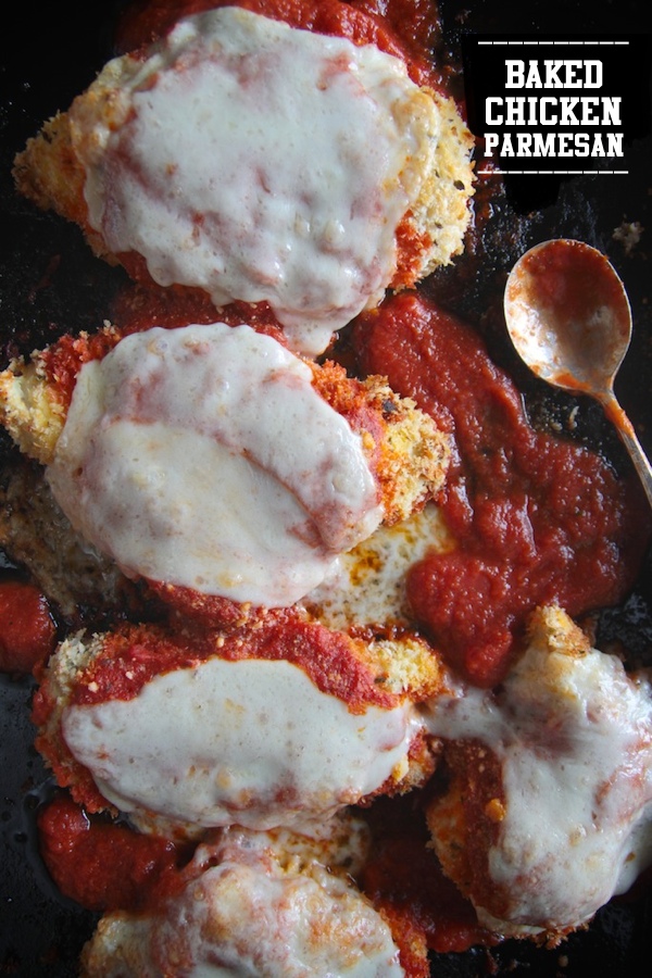 A simple weeknight dinner is just minutes away with this Baked Chicken Parmesan. Let your oven do all the work!