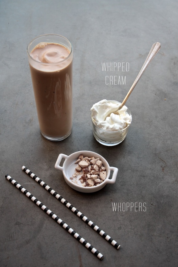 Bittersweet Chocolate Malted Milkshake // shutterbean.com