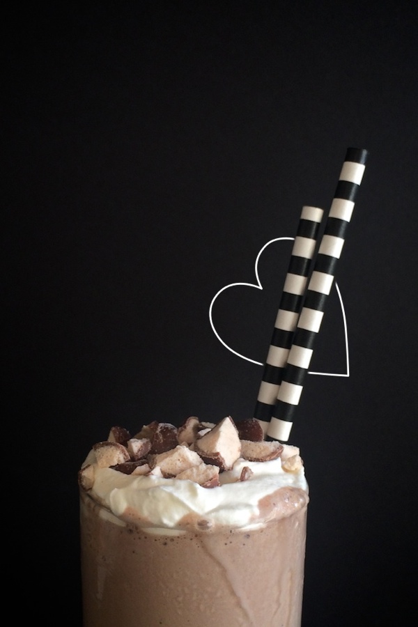 Bittersweet Chocolate Malted Milkshake // shutterbean.com