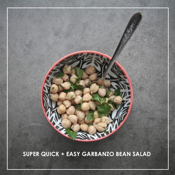 Super Quick Garbanzo Bean Salad