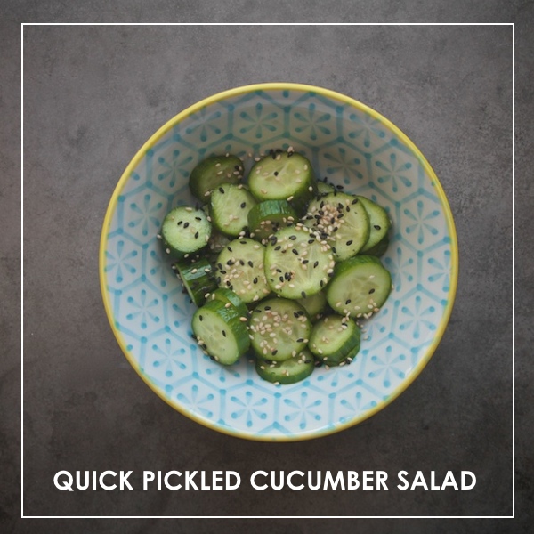 Quick Pickled Cucumber Salad