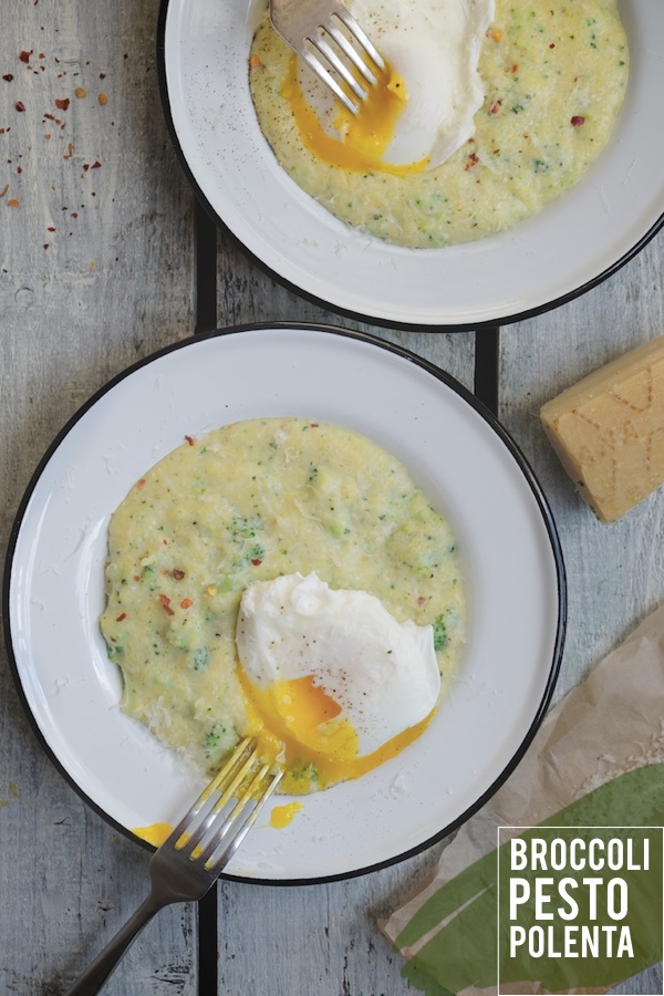 Broccoli Pesto Polenta