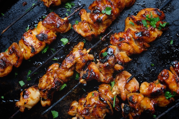 Skewered: Sambal chicken skewers