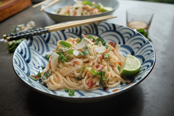 Spicy Coconut Noodles || Shutterbean