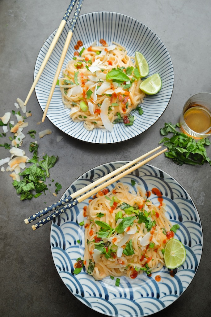 Spicy Coconut Noodles || Shutterbean