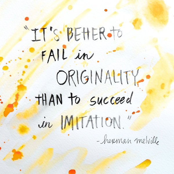 It's better to fail in originality // shutterbean