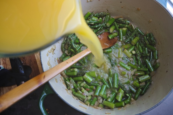 Creamy Asparagus & Bacon Soup // shutterbean