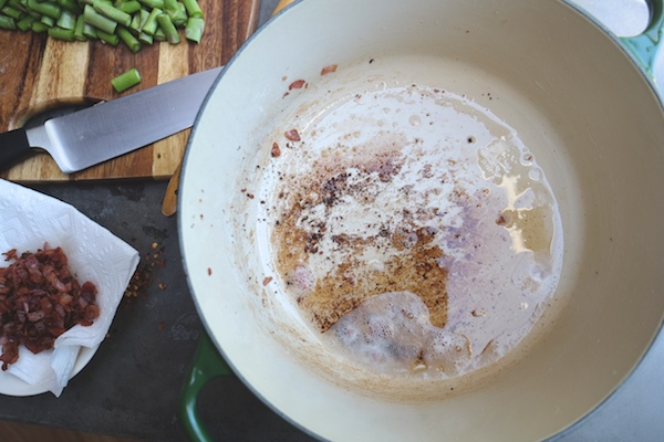 Creamy Asparagus & Bacon Soup // shutterbean