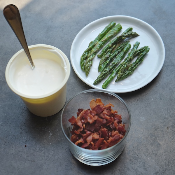 Creamy Asparagus & Bacon Soup // shutterbean