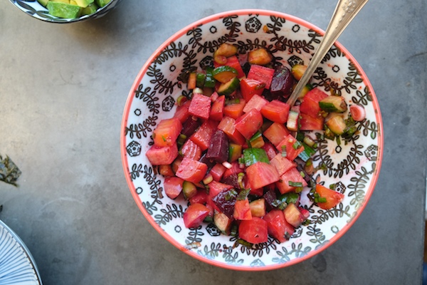 Beet & Avocado Poke // shutterbean