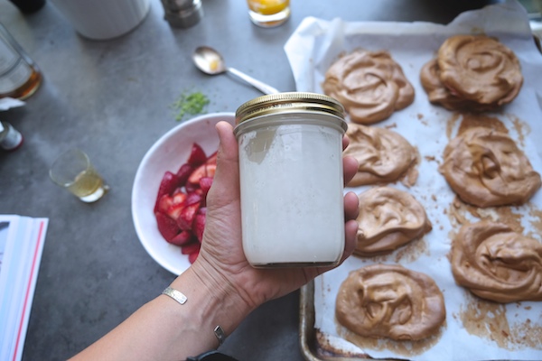 Brown Sugar Meringues with Strawberries & Cream // shutterbean