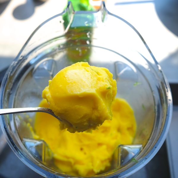 Ginger Mango Lime Sorbet // shutterbean