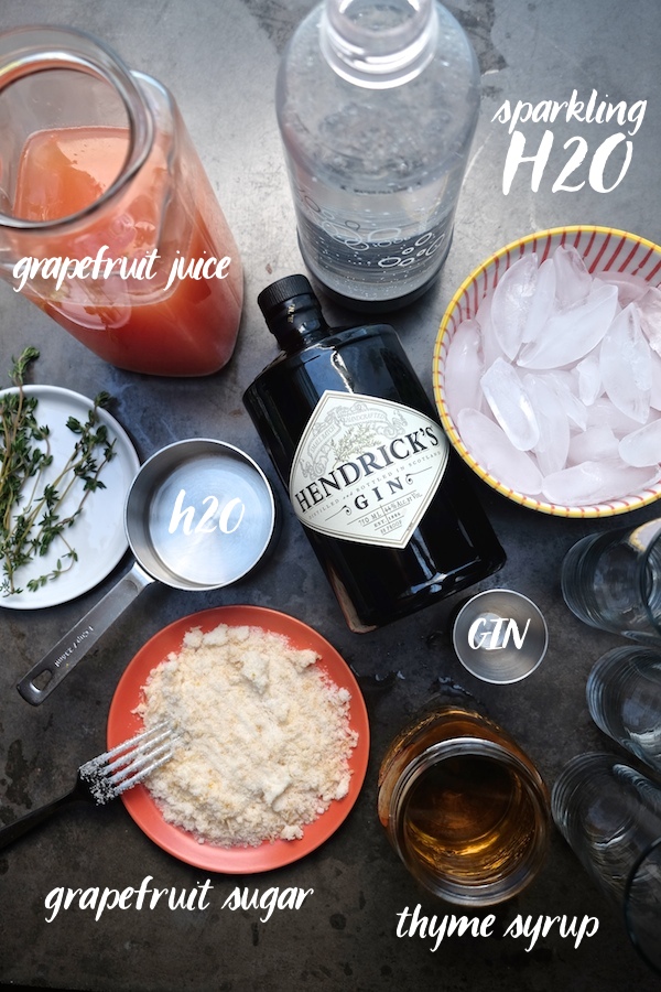 Grapefruit Thyme Cocktail // shutterbean