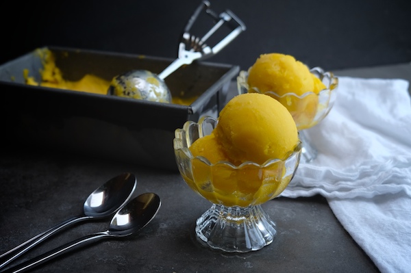 Ginger Mango Lime Sorbet // shutterbean