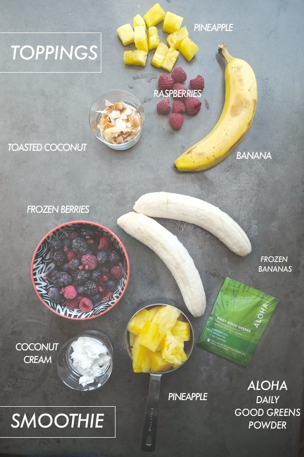 Tropical Smoothie Bowls // shutterbean