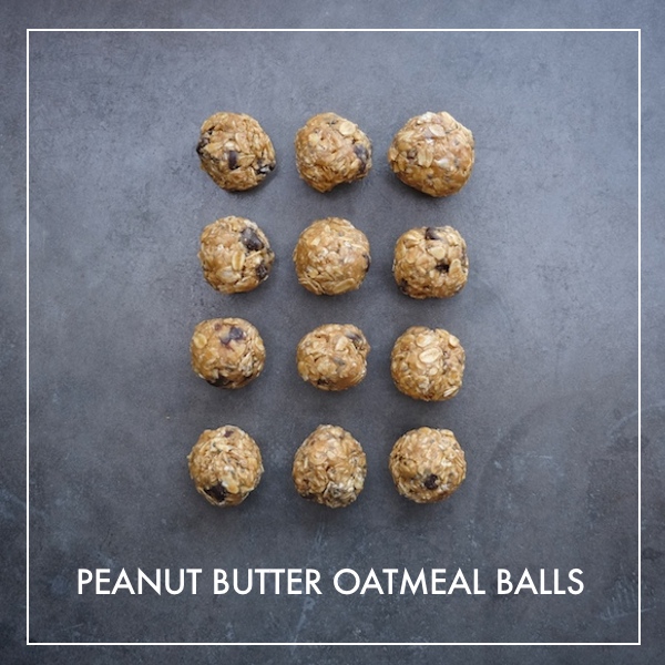 Peanut Butter Oatmeal Balls // shutterbean