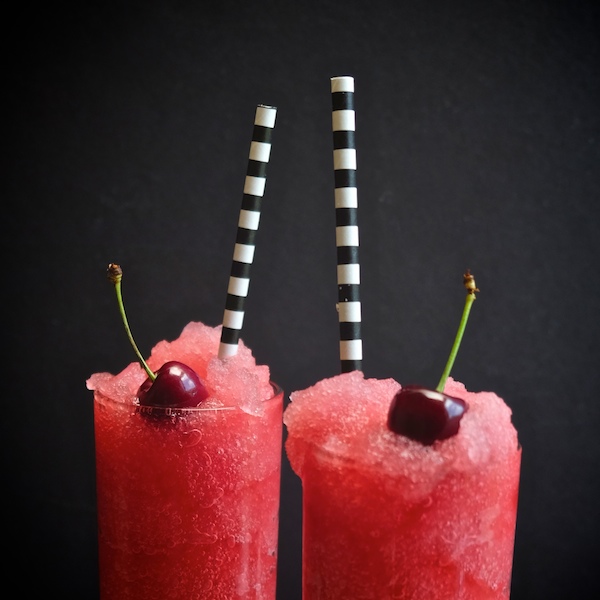 Boozy Cherry Slushies // shutterbean