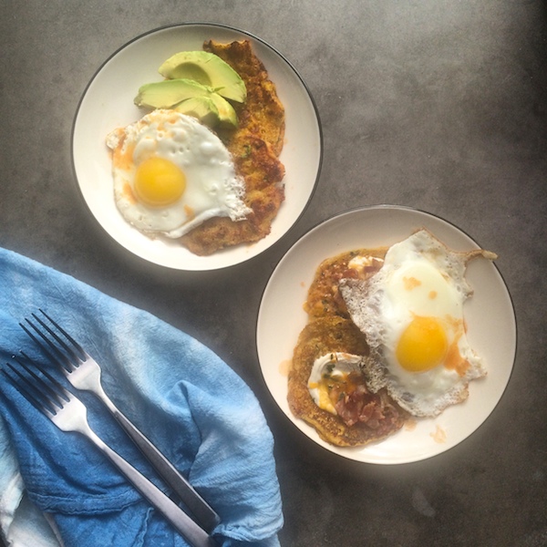 Cheddar Chive Cornmeal Pancakes // shutterbean