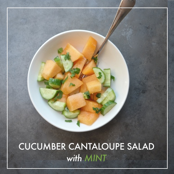 Cucumber Cantaloupe Salad