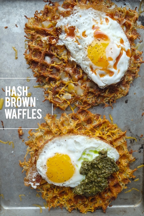 Egg & Cheese Hash Brown Waffles