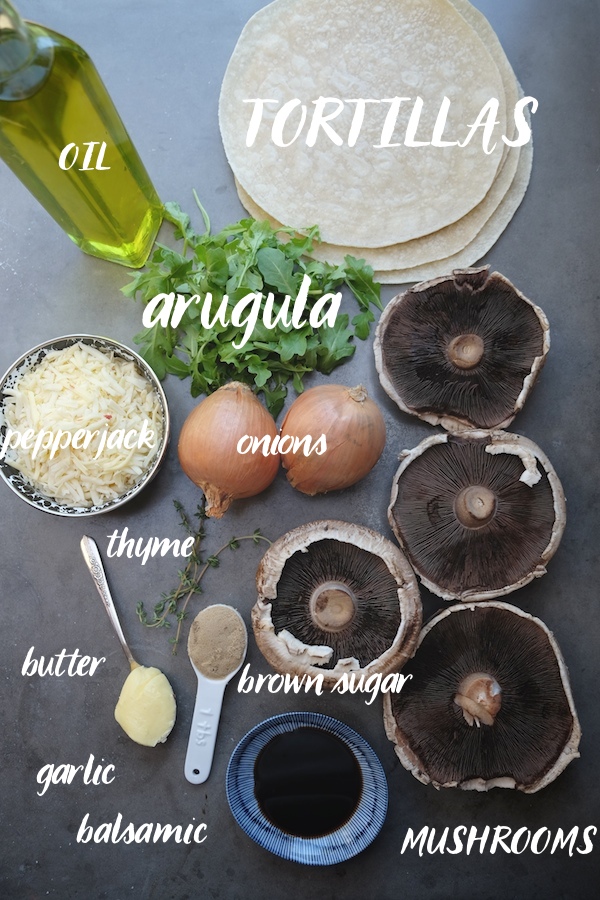 Mushroom & Caramelized Onion Quesadillas // shutterbean