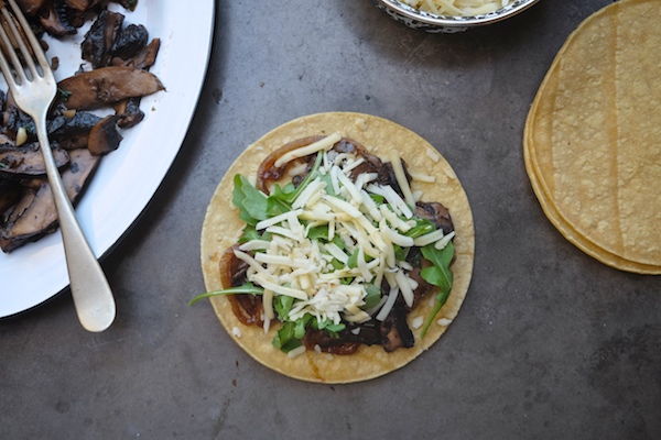 Mushroom & Caramelized Onion Quesadillas // shutterbean