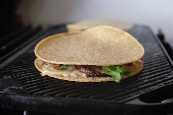 Mushroom & Caramelized Onion Quesadillas // shutterbean